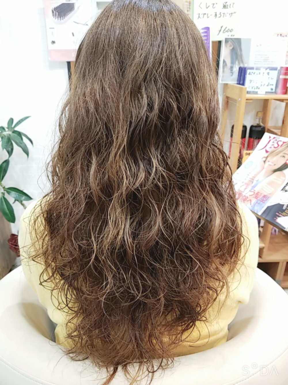 直毛の方のパーマ 上田市の美容室 ヘアサロン 8